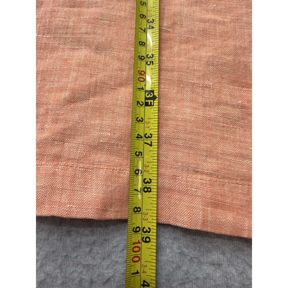 In the Wash Womens Linen Dress XL Peach Sleeveless Shift A Line Split Neck Tunic - Picture 10 of 10